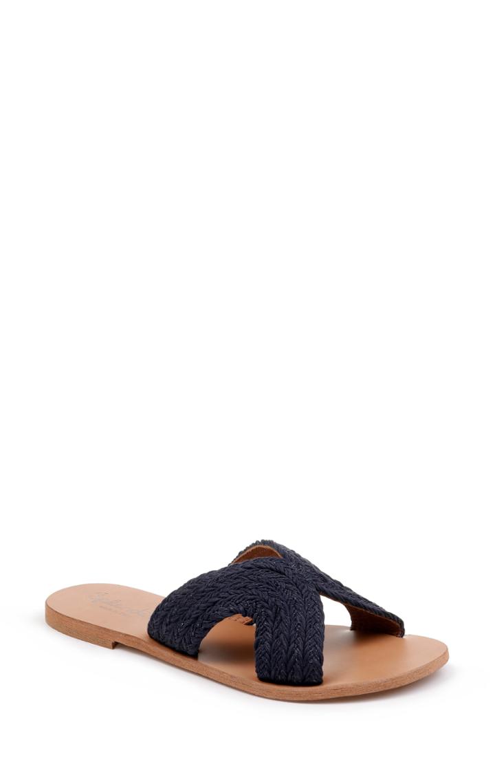 Women's Splendid Sydney Woven Slide Sandal M - Blue