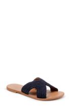 Women's Splendid Sydney Woven Slide Sandal M - Blue