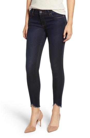 Women's Kut From The Kloth Connie Frayed Ankle Skinny Jeans - Blue