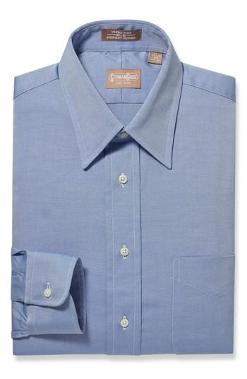 Men's Gitman Regular Fit Solid Dress Shirt 32 - Blue