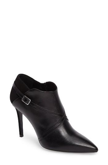 Women's Charles David Laura Cross Strap Bootie .5 Eu - Black