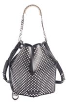 Alexander Mcqueen Studded Leather Bucket Bag -
