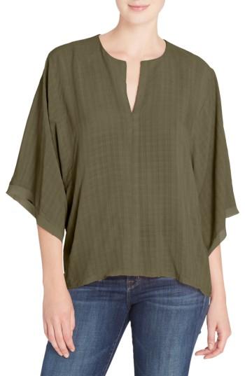 Women's Catherine Catherine Malandrino Bernice Chiffon Top - Green