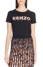 Women's Kenzo Floral Logo Tee - Black