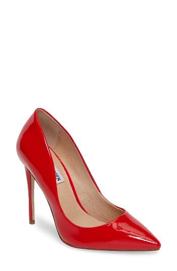 Women's Steve Madden Daisie Pointy-toe Pump M - Red