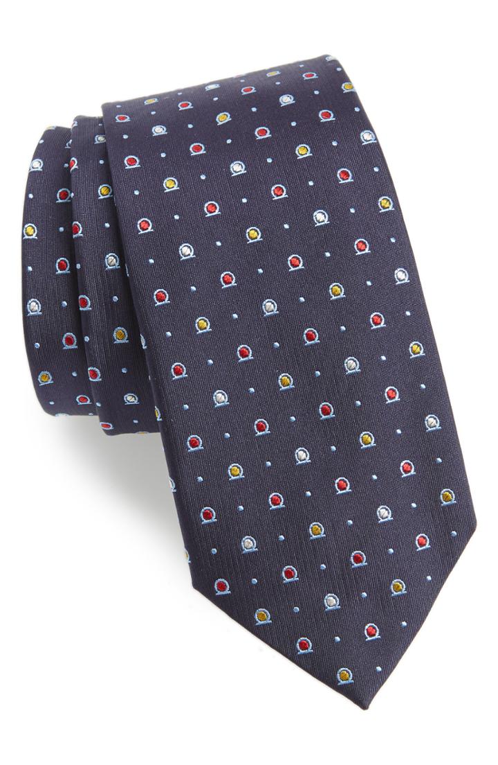 Men's Salvatore Ferragamo Foggia Print Silk Tie