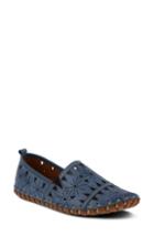 Women's Spring Step Fusaro Flat .5-6us / 36eu - Blue