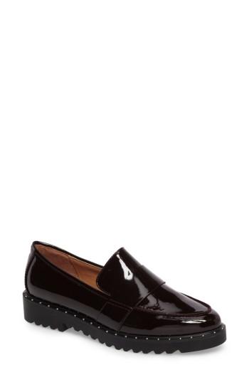 Women's Halogen Emily Studded Flat .5 M - Burgundy