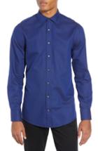 Men's Tiger Of Sweden Fridolf Trim Fit Stripe Dress Shirt Eu - Blue
