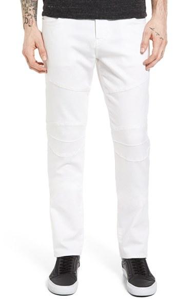 Men's True Religion Rocco Active Slim Fit Biker Pants - White