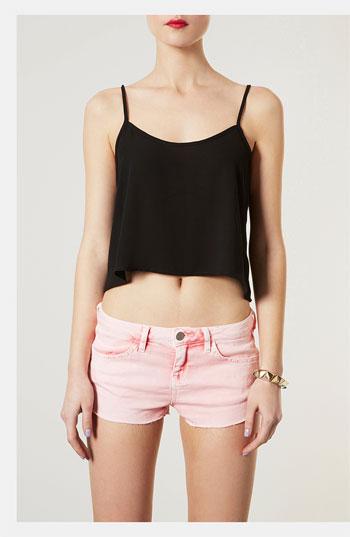 Topshop 'pasha' Crop Camisole