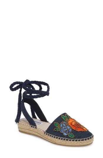 Women's Steve Madden Mesa Wraparound Espadrille M - Blue