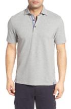 Men's Thaddeus Pierro Pique Polo - Grey