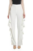 Women's Alice + Olivia Estell Ruffle Side Pants - White