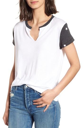 Women's Wildfox Football Star Woody Tee - White