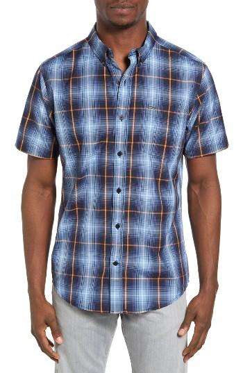 Men's Hurley Steinbeck Dri-fit Plaid Shirt - Blue