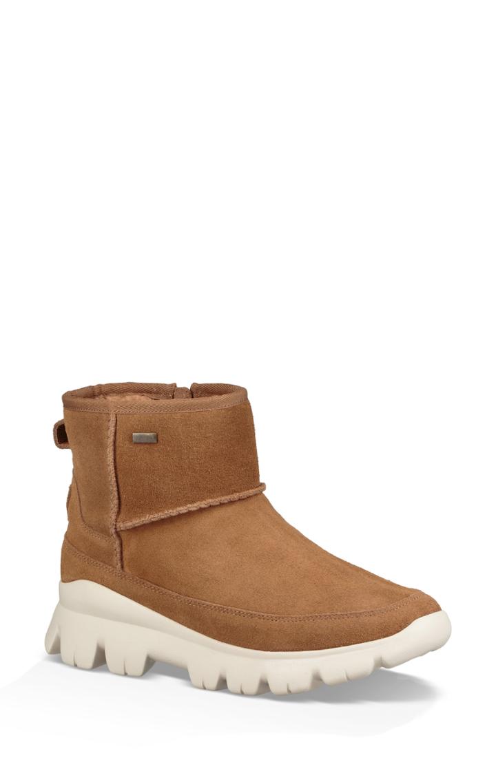 Women's Ugg Palomar Waterproof Sneaker Bootie .5 M - Brown