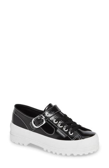 Women's Superga X Alexa Chung 2254 Alpinaleapatentw Platform Sneaker .5us / 38eu - Black