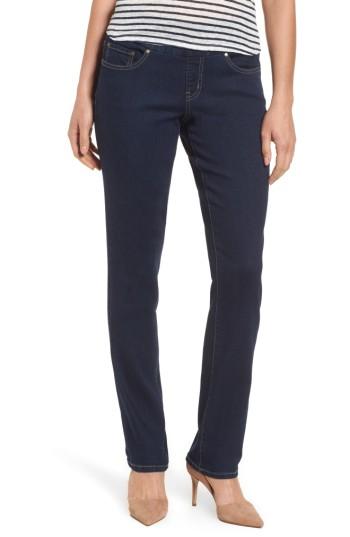 Petite Women's Jag Jeans Peri Pull-on Straight Leg Jeans P - Blue