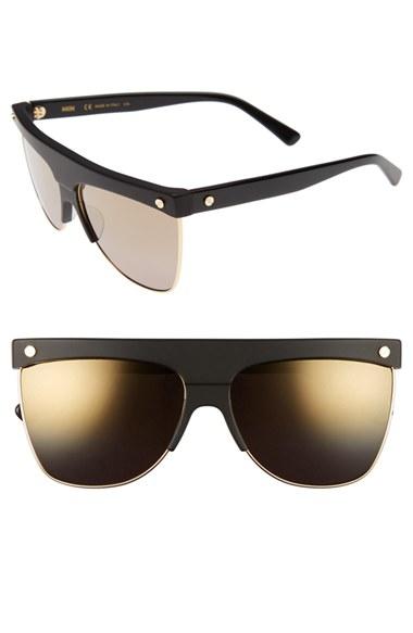 Women's Mcm 60mm Aviator Sunglasses - Black