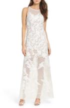 Women's Vera Wang Embellished Geo Lace Gown