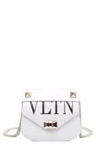 Valentino Garavani Vltn Small Leather Shoulder Bag - White