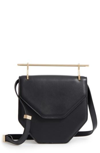 M2malletier Mini Amor Fati Single Calfskin Leather Shoulder Bag - Black