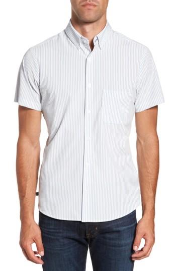 Men's Mizzen+main St. Elias Stripe Sport Shirt R - White