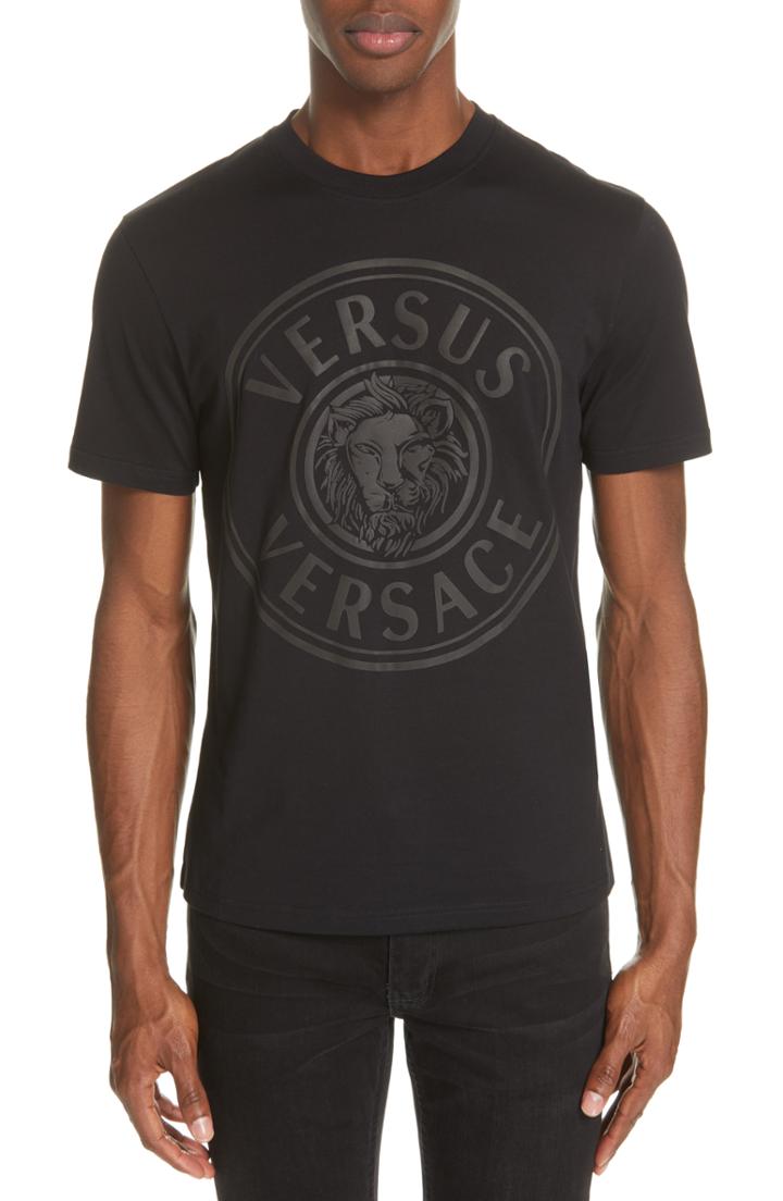 Men's Versus Versace Reflector T-shirt - Black