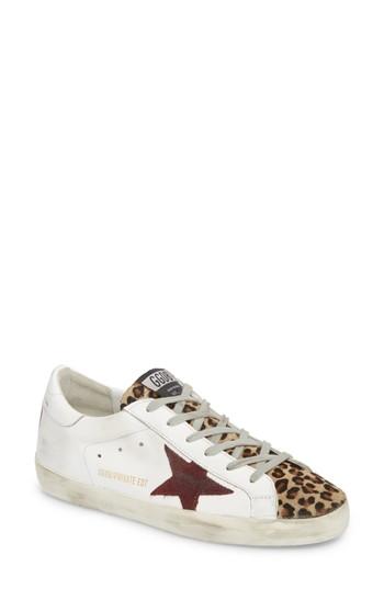 Women's Golden Goose Superstar Genuine Calf Hair Sneaker Us / 35eu - White