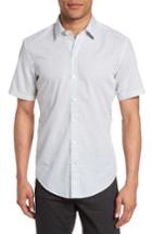 Men's Boss Robbie Sharp Fit Micro Circle Sport Shirt