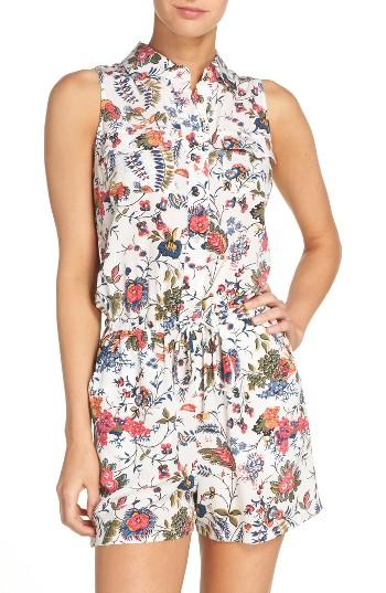 Women's Tory Burch Gabriella Cover-up Romper - Ivory