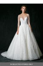Women's Sareh Nouri Nannette Sparkle Lace Ballgown, Size In Store Only - Ivory