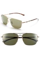 Women's Smith 'nomad' 59mm Polarized Sunglasses - Matte Gold/ Polar Gray Green