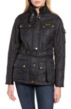 Women's Barbour Water Resistant Polarquilt Moto Jacket Us / 8 Uk - Black