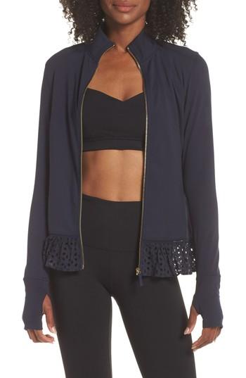 Women's Kate Spade New York Eyelet Jacket, Size - Blue