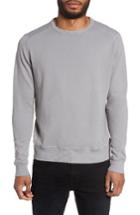 Men's Good Man Brand Wrap Textured Cotton Sweatshirt - Grey