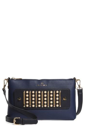 Celine Dion Maestro Faux Leather Clutch - Blue
