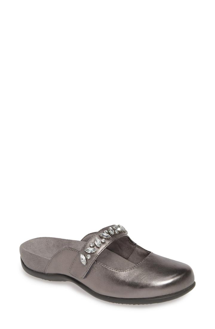 Women's Vionic Janelle Embellished Mary Jane Clog M - Metallic