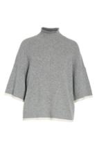 Women's Frame Tipped Wool & Cashmere Mock Neck Sweater