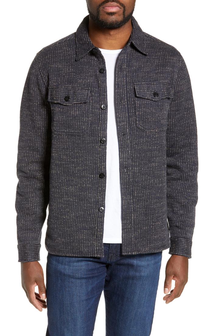 Men's J.crew Beach Cloth Fleece Overshirt