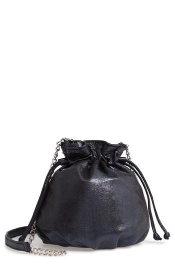 Chelsea28 Phoebe Mini Metallic Bucket Bag - Blue