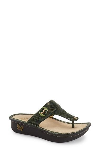 Women's Alegria 'carina' Sandal -5.5us / 35eu - Green