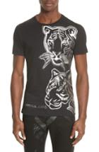 Men's Versace Jeans Foil Print T-shirt - Black