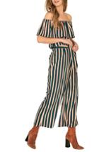 Women's Amuse Society Earn Your Stripes Jumpsuit - Green