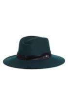 Women's Rag & Bone Zoe Wool Fedora - Blue/green