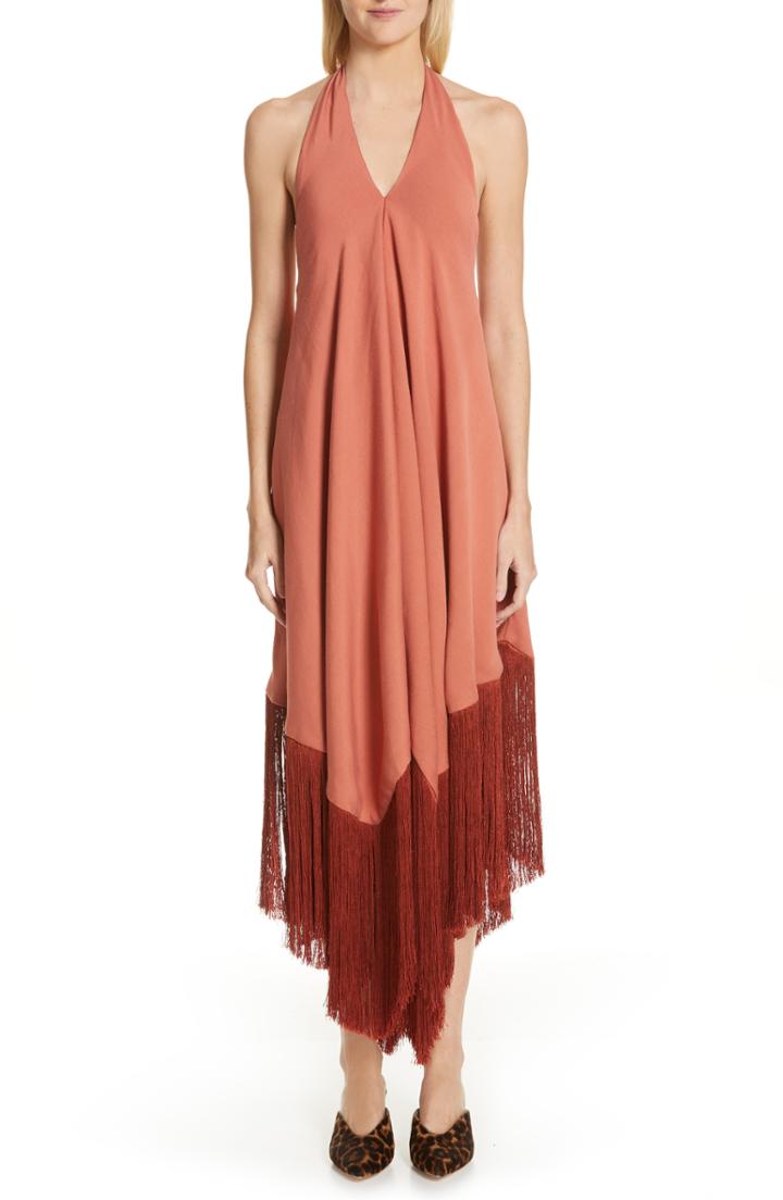 Women's Cult Gaia Ali Fringe Halter Maxi Dress