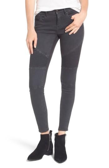 Women's Vigoss Moto Skinny Jeans - Black