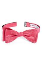 Men's Calibrate Saturated Dot Silk Bow Tie, Size - Pink