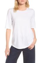 Petite Women's Eileen Fisher Crewneck Tee P - White